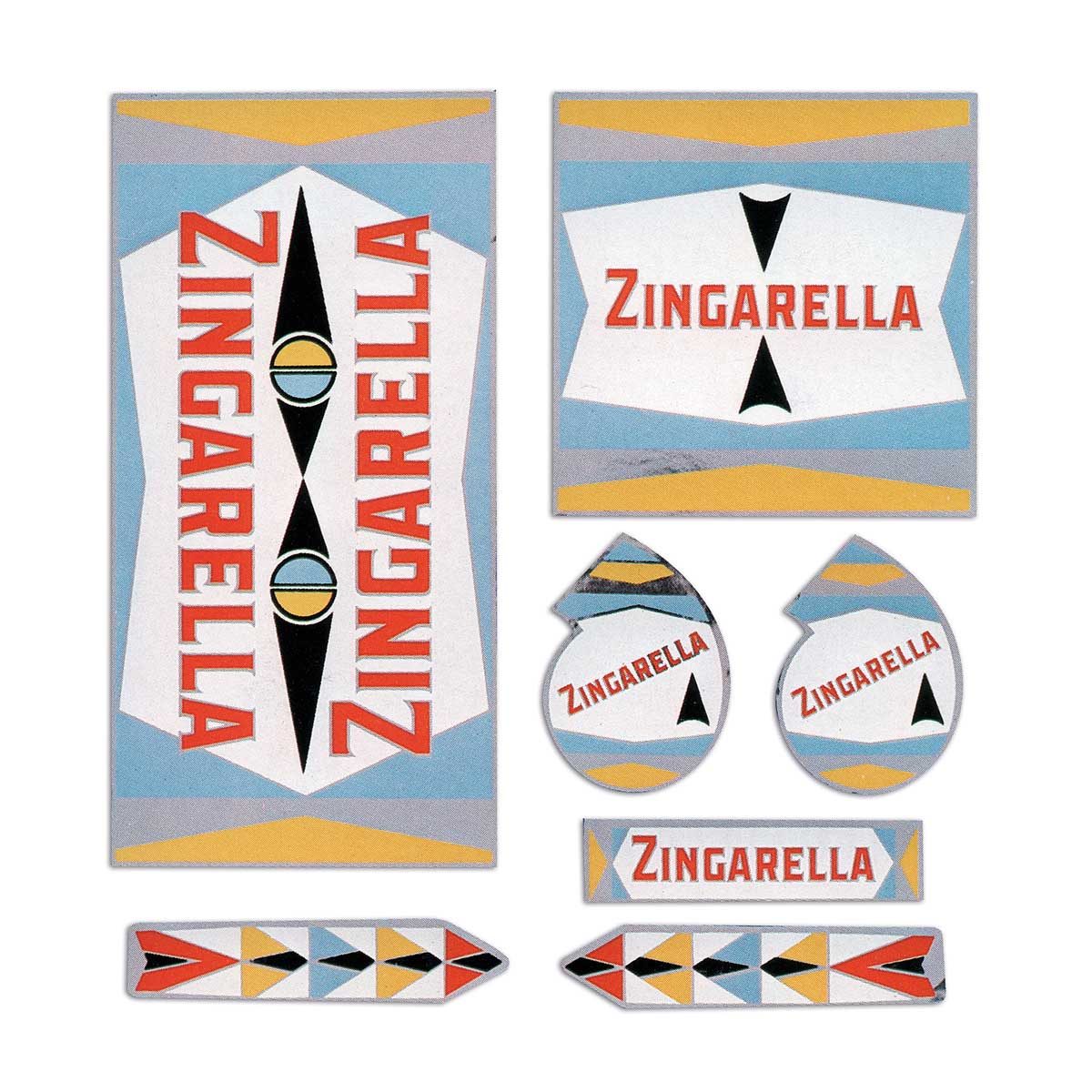 Adesivo Vintage Zingarella a Base Cromata