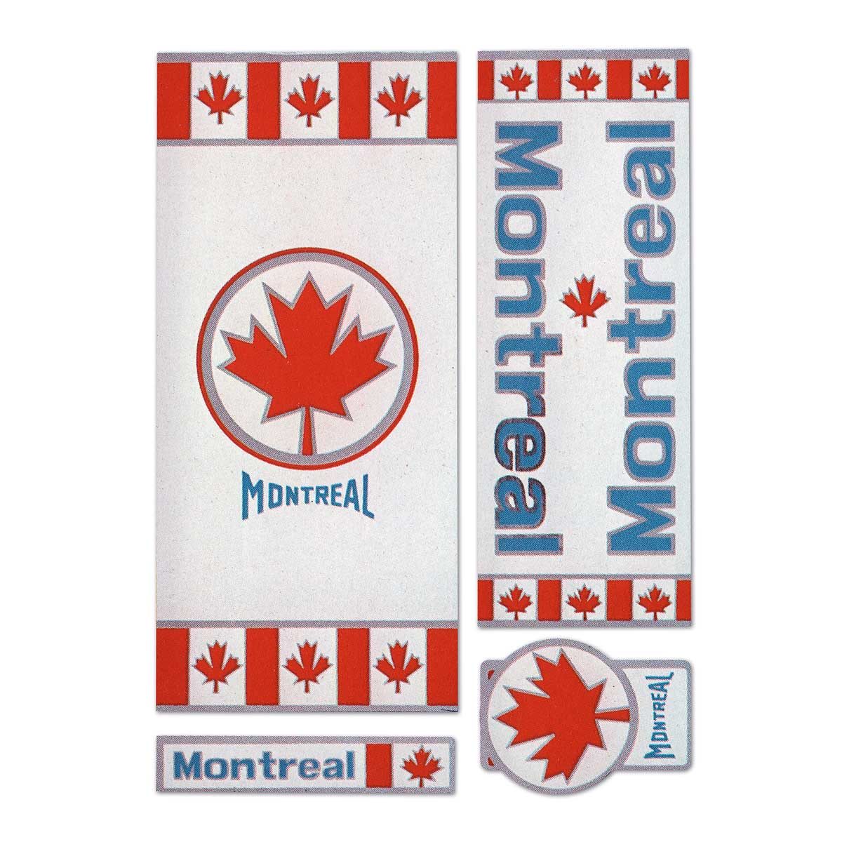 Adesivo Vintage Montreal a Base Cromata