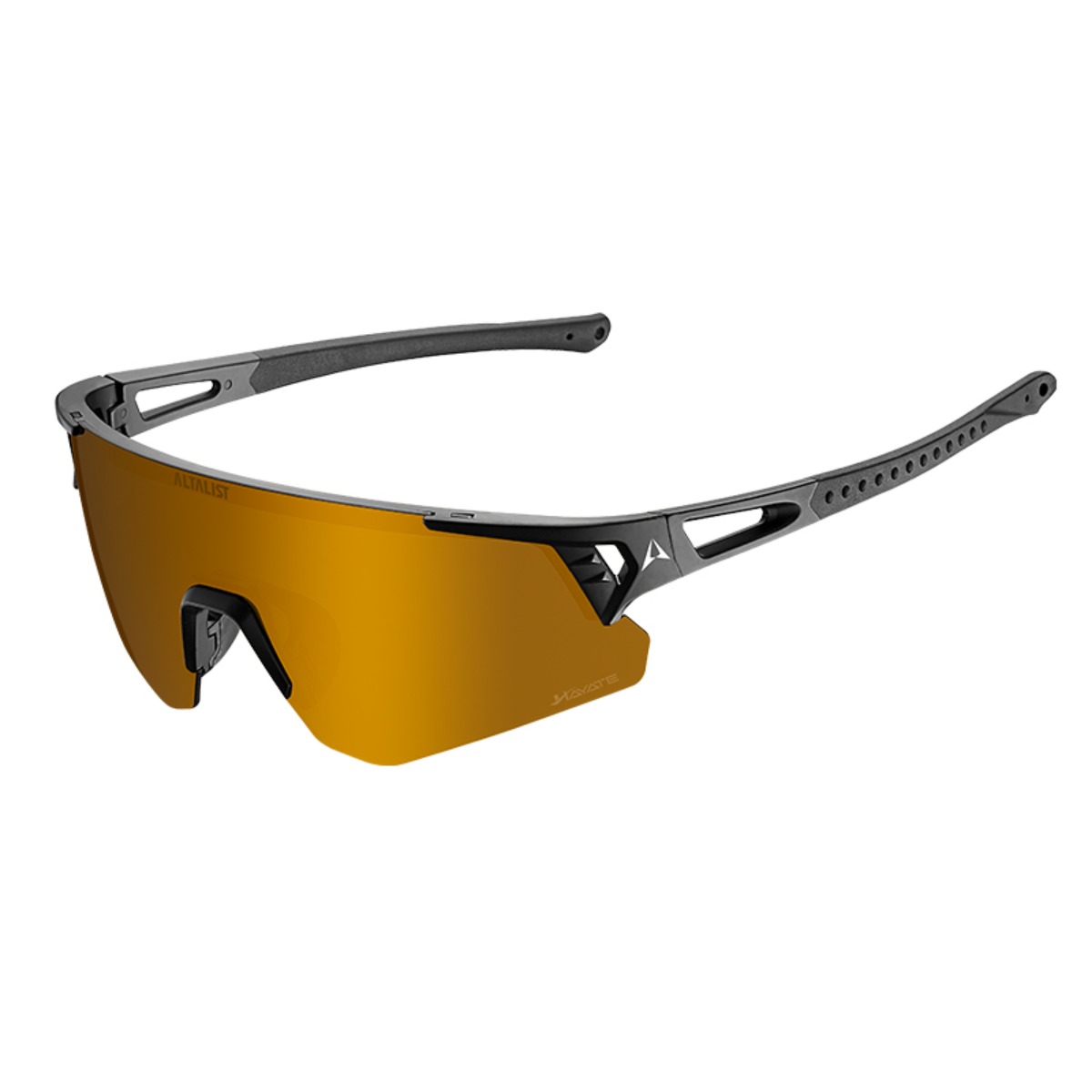 Occhiali Altalist Hayate R1 Running Specchiati Oro/Nero