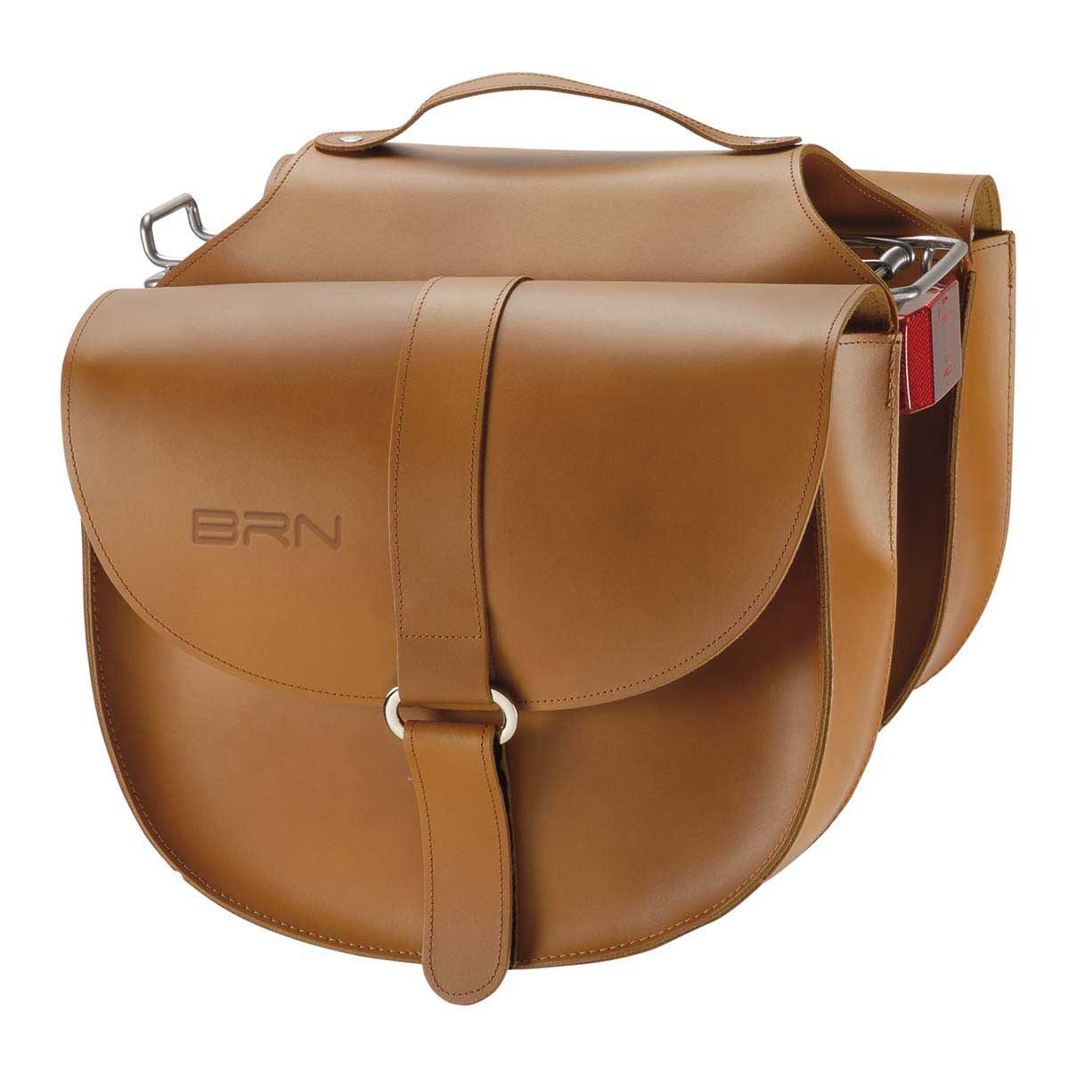 BRN Borse BRN Firenze a Bisaccia in Similcuoio Miele
