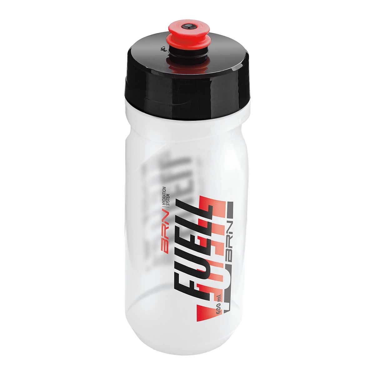 Borraccia BRN Fuell Trasparente/Rossa 600 ML