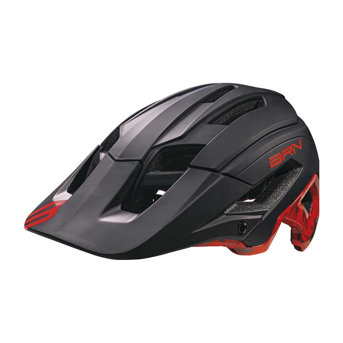 BRN Casco BRN Skeggia Nero/Rosso