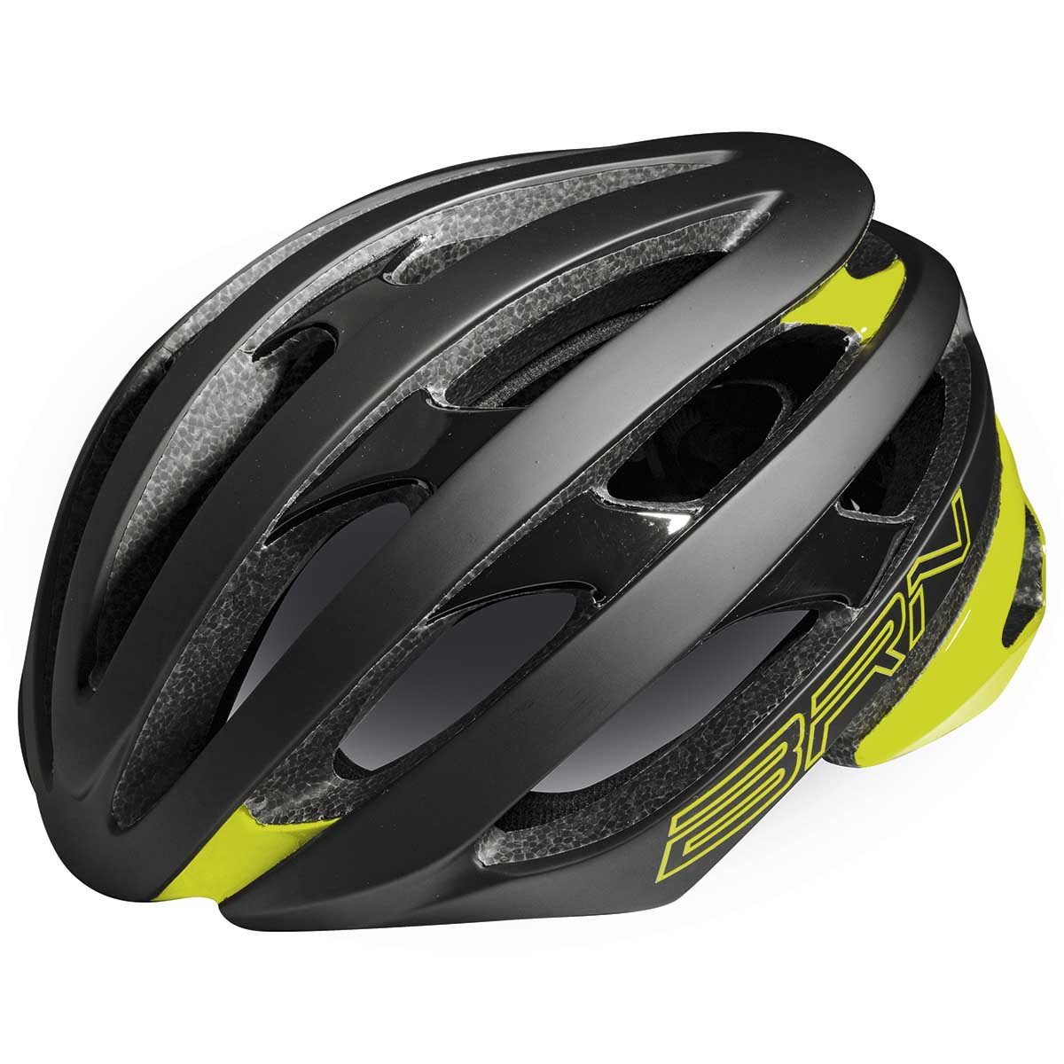 Casco BRN Corsaro Nero/Giallo Fluo