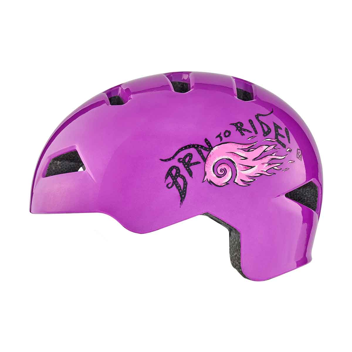 Casco BRN Fiamma Viola