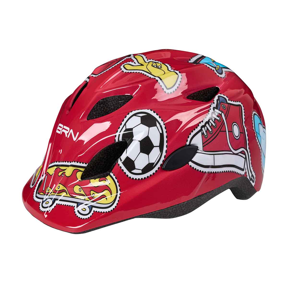 BRN Casco BRN Sticky Rosso