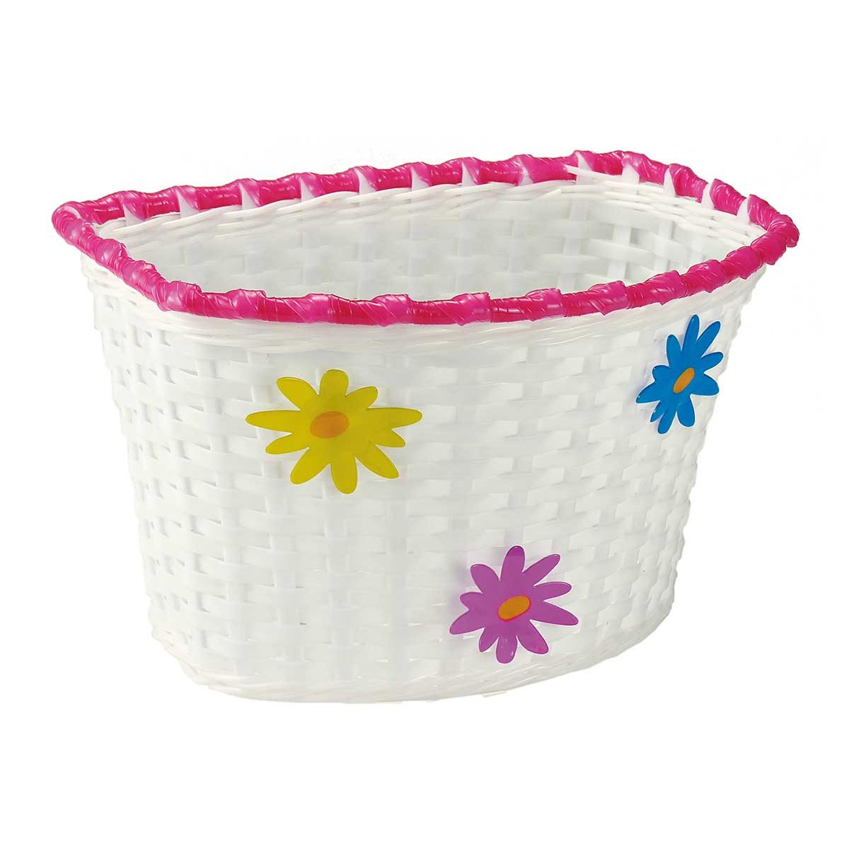 BRN Cesto BRN Bimbo Flower Plastica Bianco Large