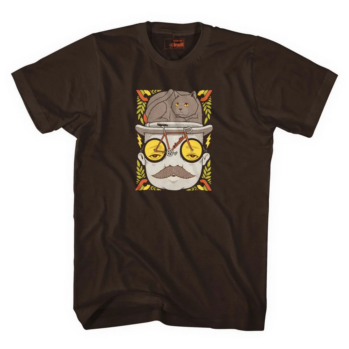 Cinelli T-Shirt Cinelli Jeremy Fish Mr Cat Regular