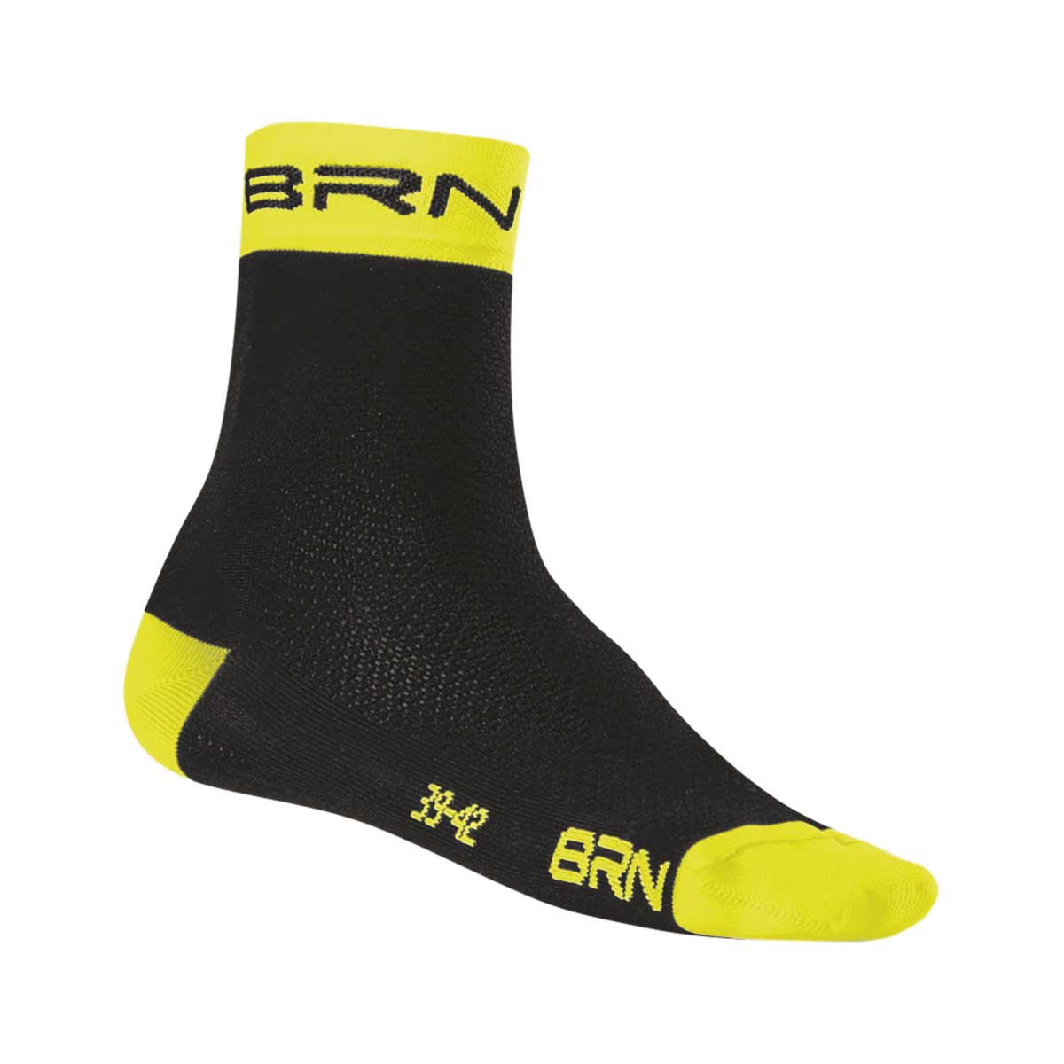 BRN Calzini BRN Neri/Gialli Fluo