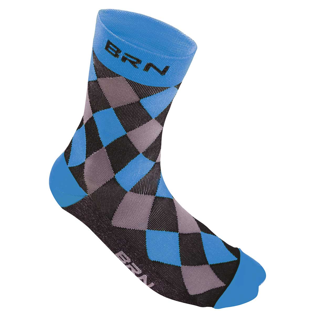 BRN Calzini BRN a Scacchi Blu/Neri