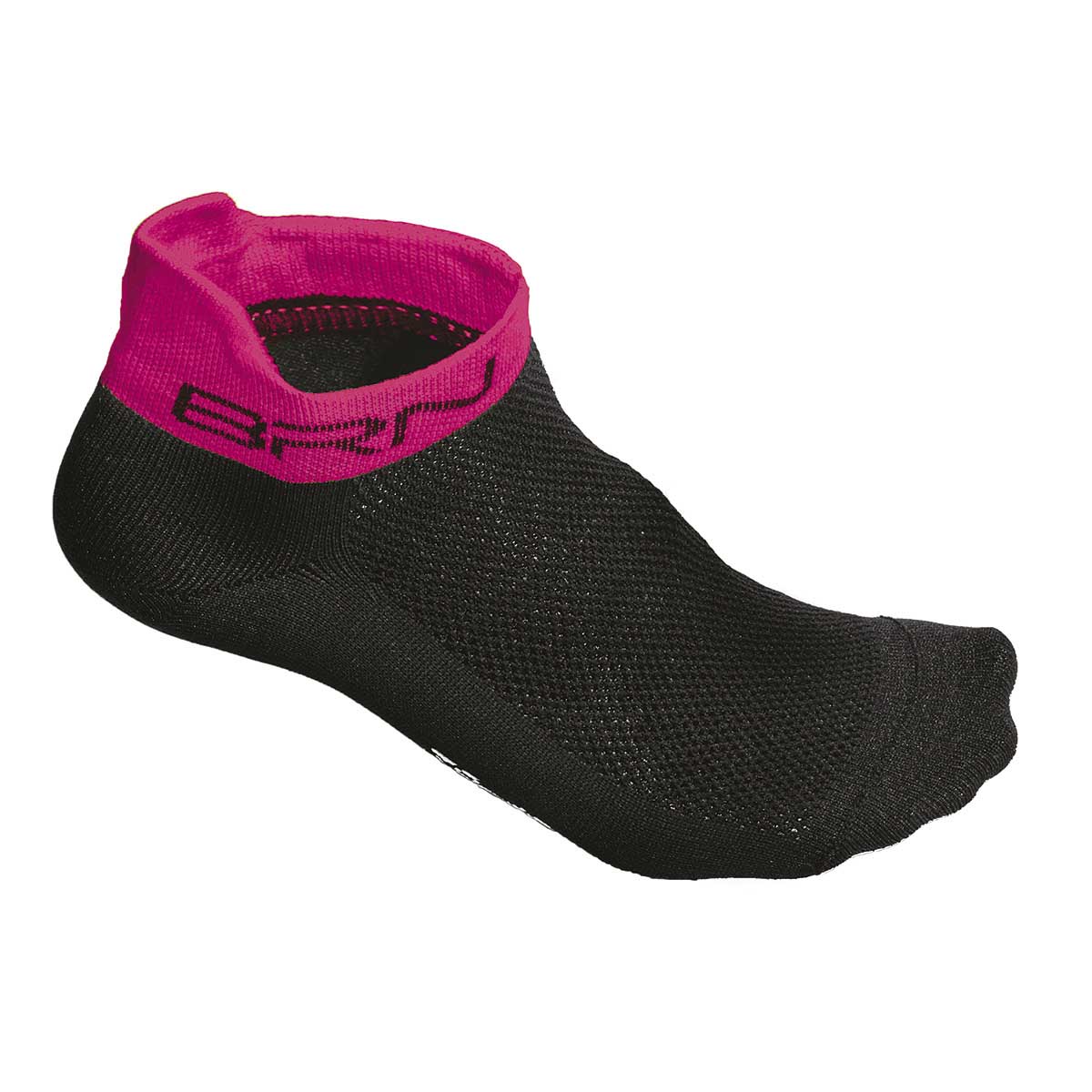 BRN Calzini BRN Short Neri/Fucsia Fluo
