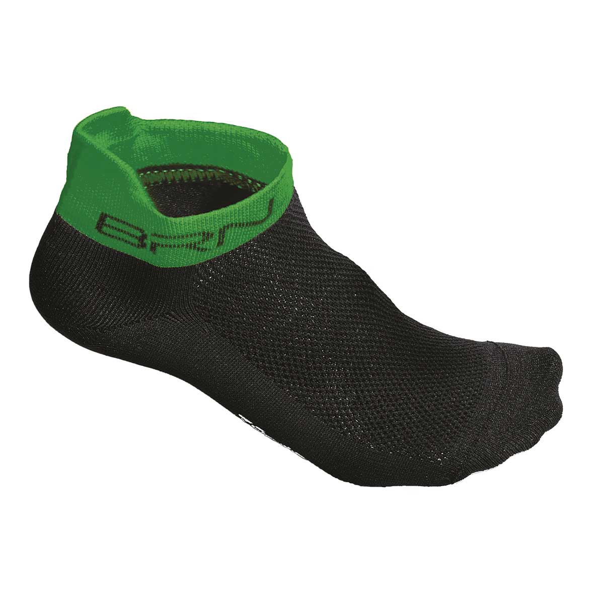 BRN Calzini BRN Short Neri/Verdi Fluo