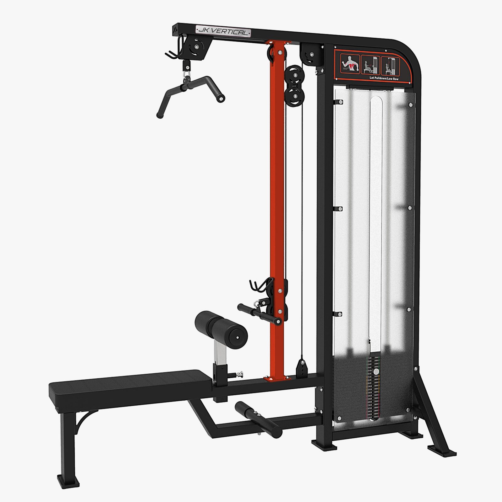 Combo Lat Machine / Pulley Row (JKV-COMBOLATPULLEY)