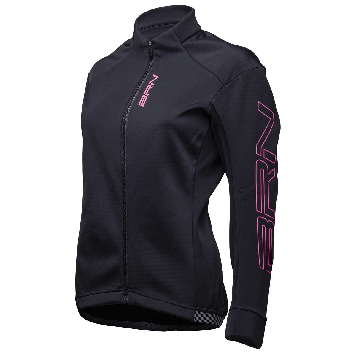 BRN Giubbino BRN Donna Invernale Nero/Fucsia Fluo