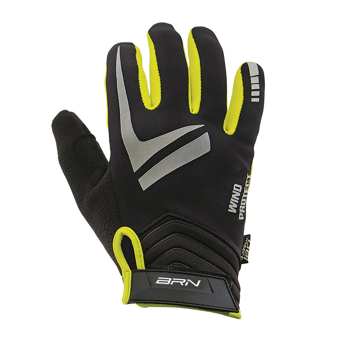 BRN Guanti BRN Wind Protect Gialli Fluo
