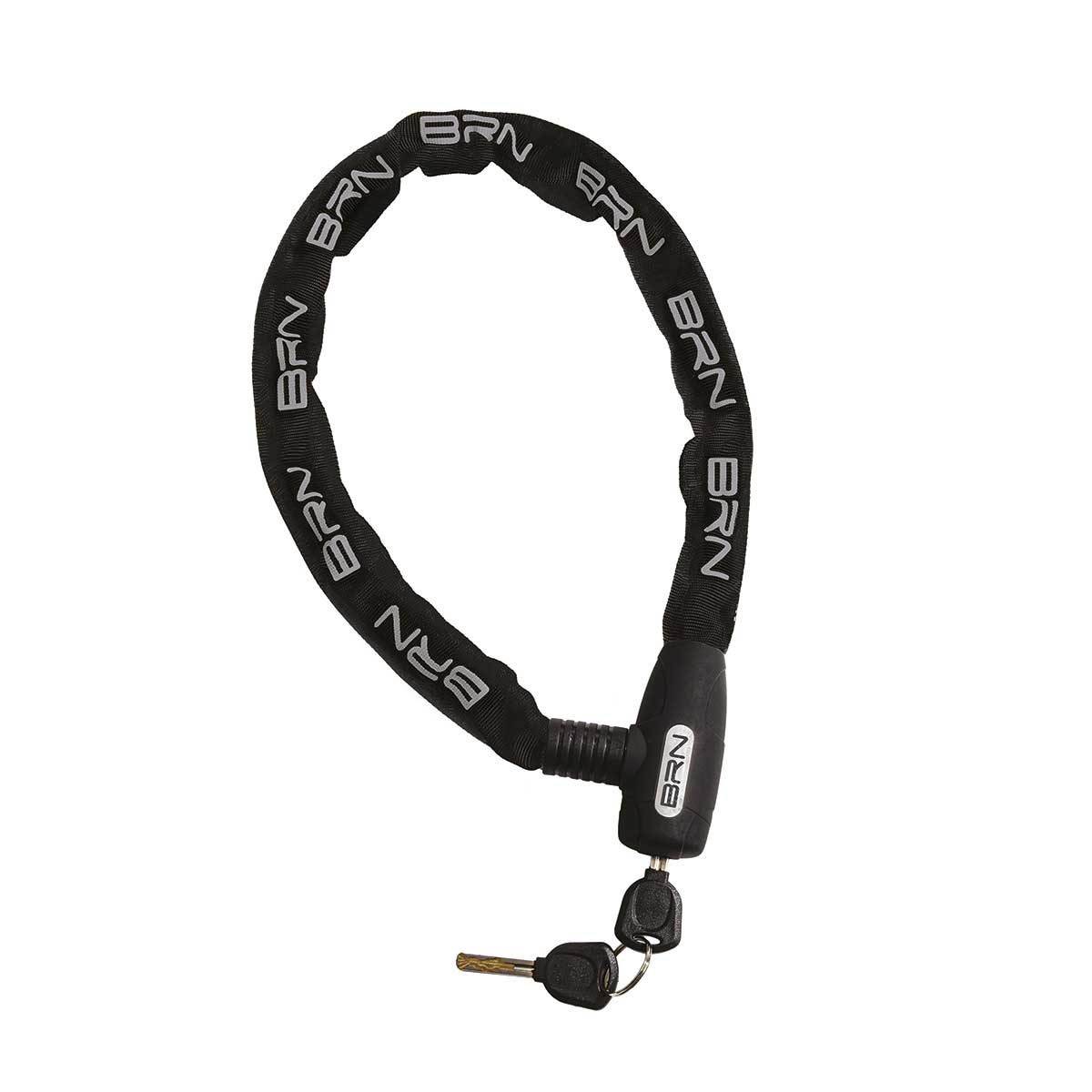 Lucchetto BRN Black Mamba Reflective Catena 90 CM X 6 MM Nero
