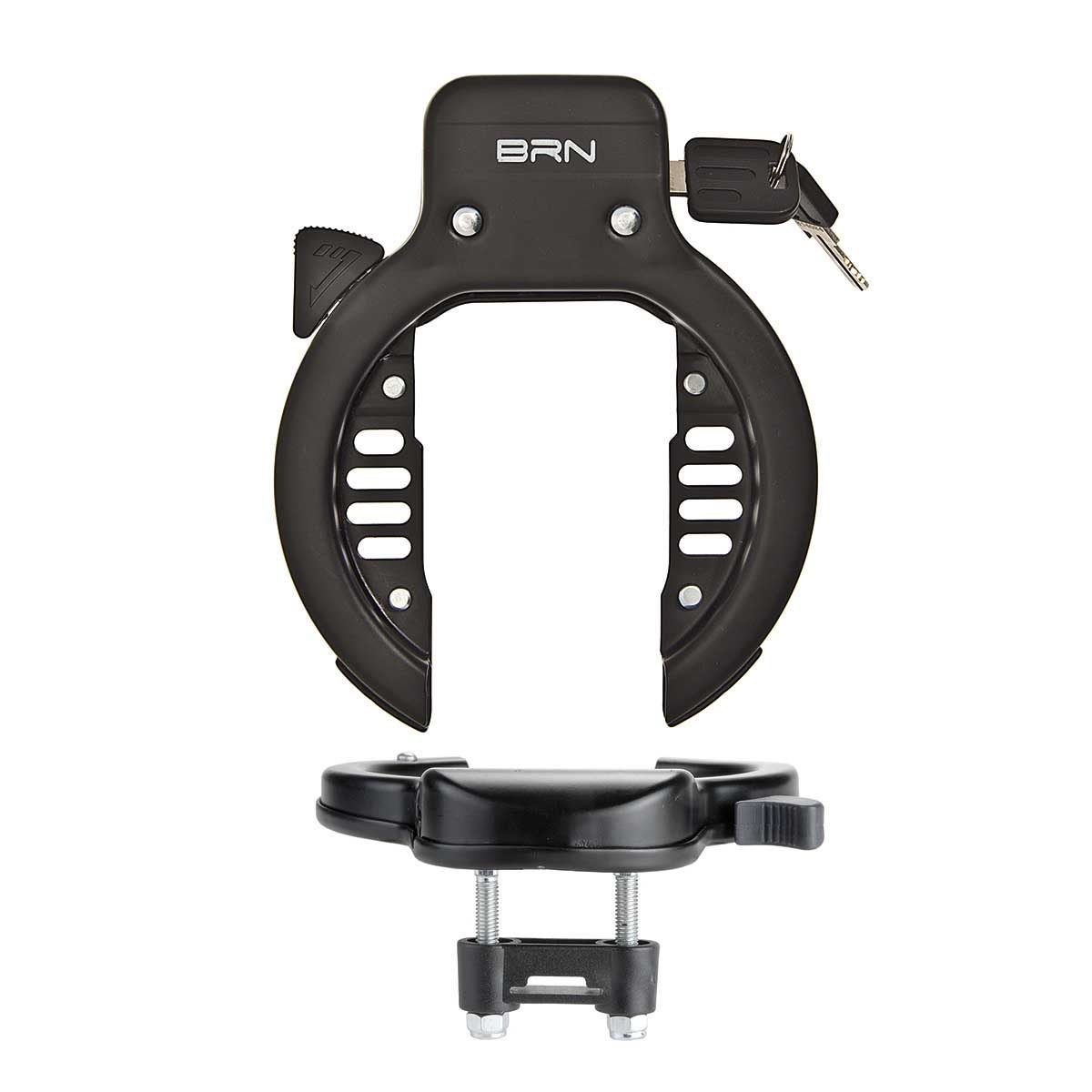 BRN Lucchetto BRN Trekking con 2 Viti Nero