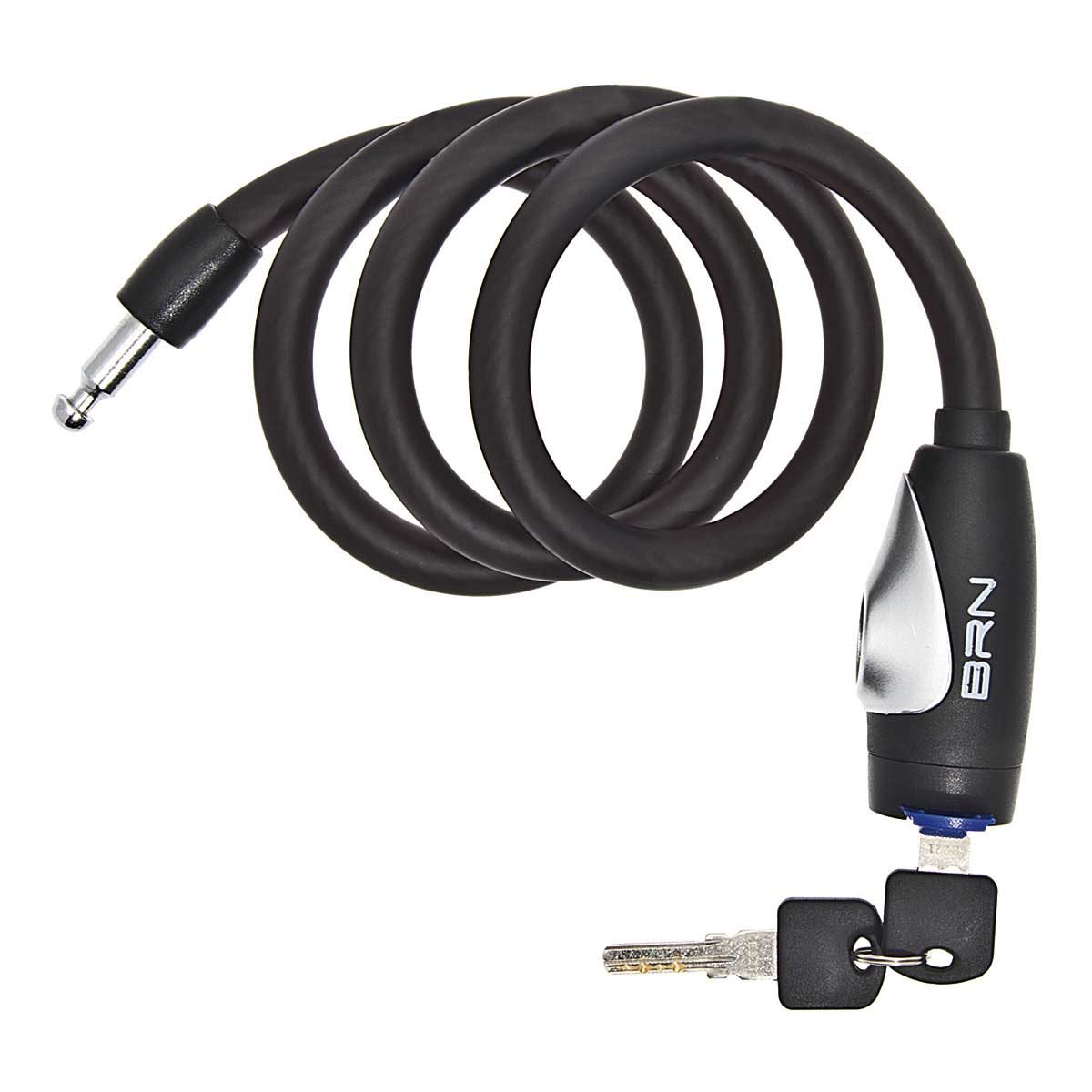 Lucchetto BRN Jumbo a Spirale 100 CM X 12 MM Nero Opaco