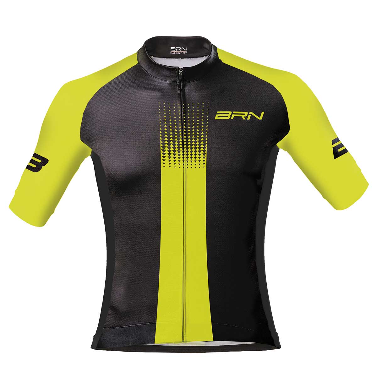 BRN Maglia BRN Manica Corta Uomo Gialla Fluo