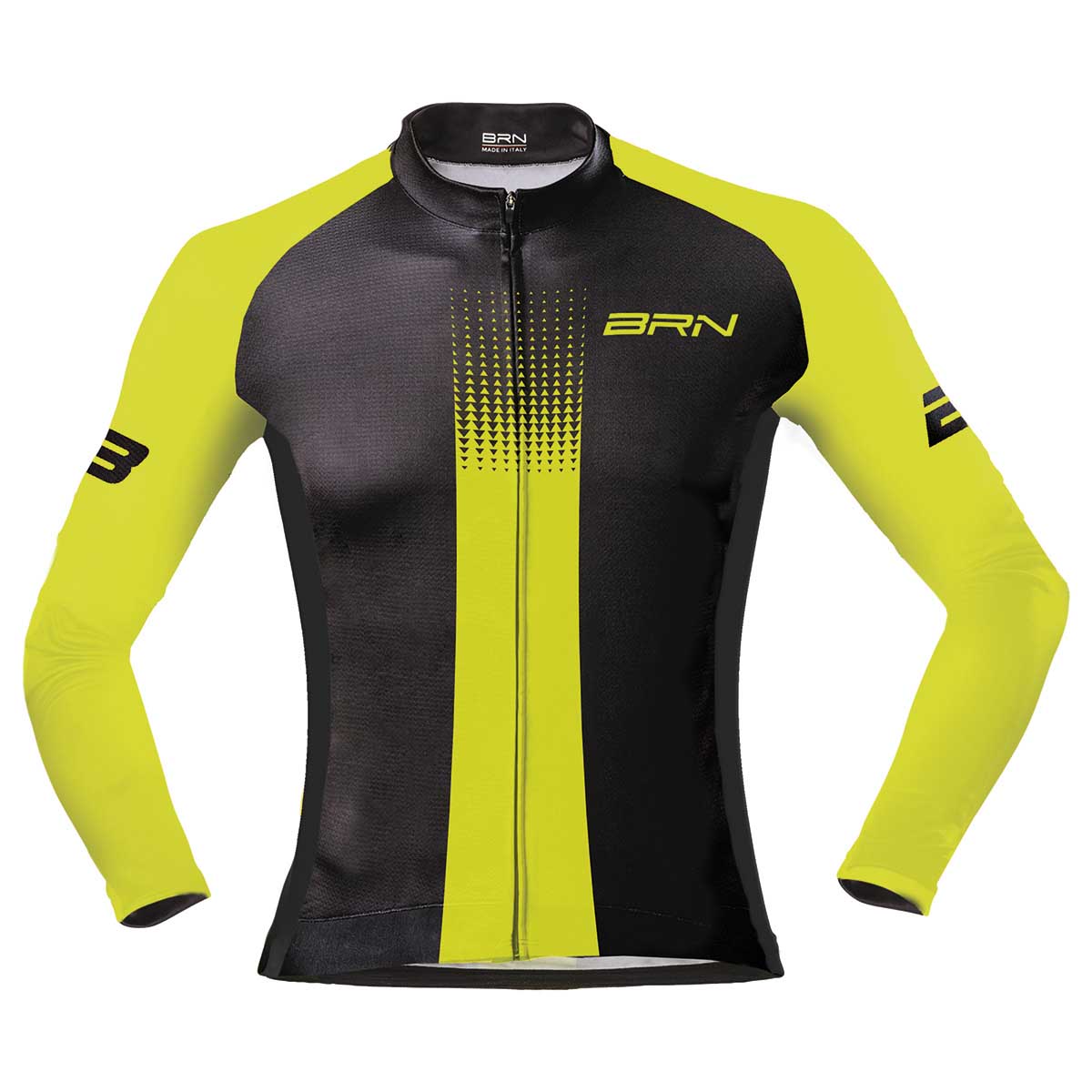 BRN Maglia BRN Manica Lunga Uomo Gialla Fluo