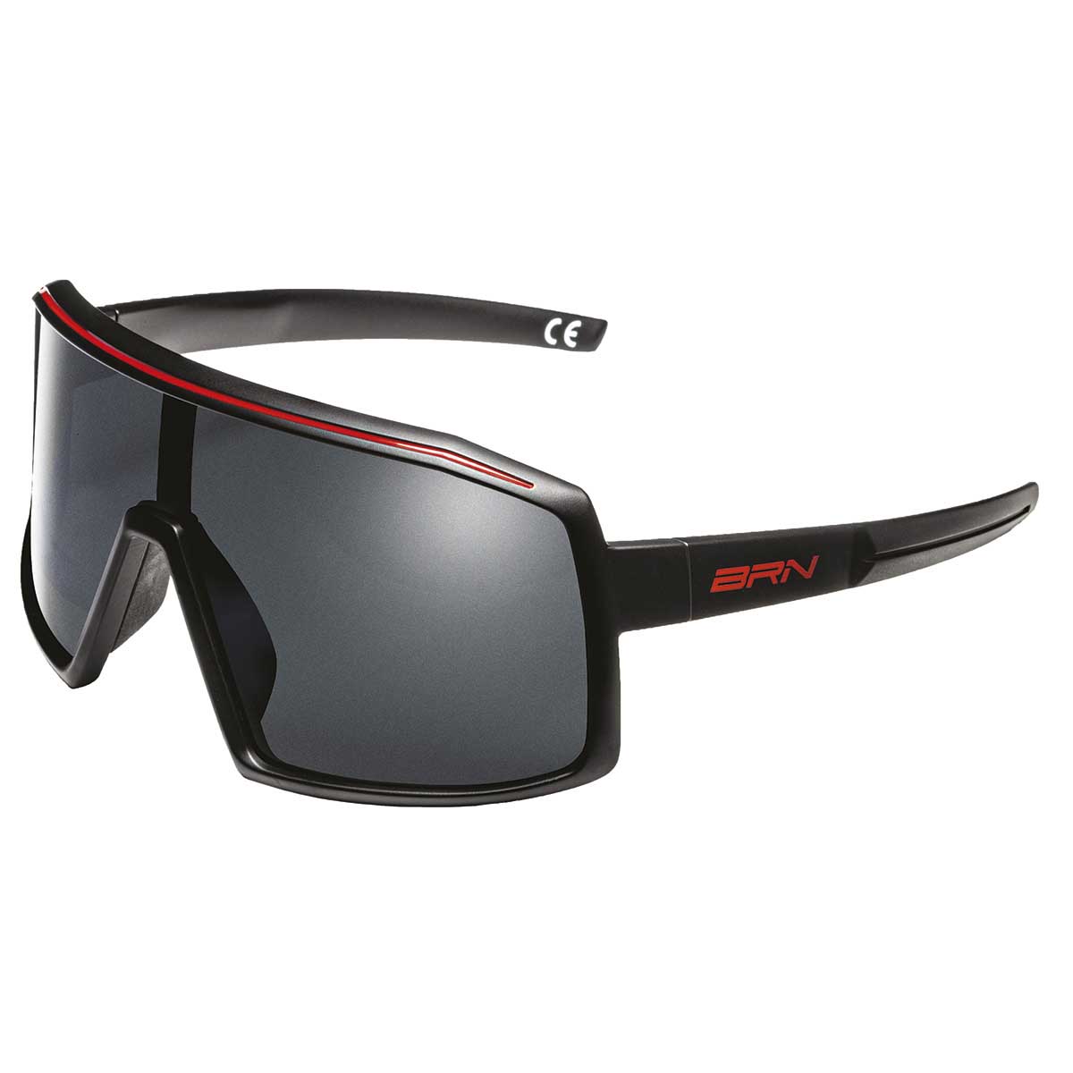 BRN Occhiali BRN Max Wide Neri/Rossi