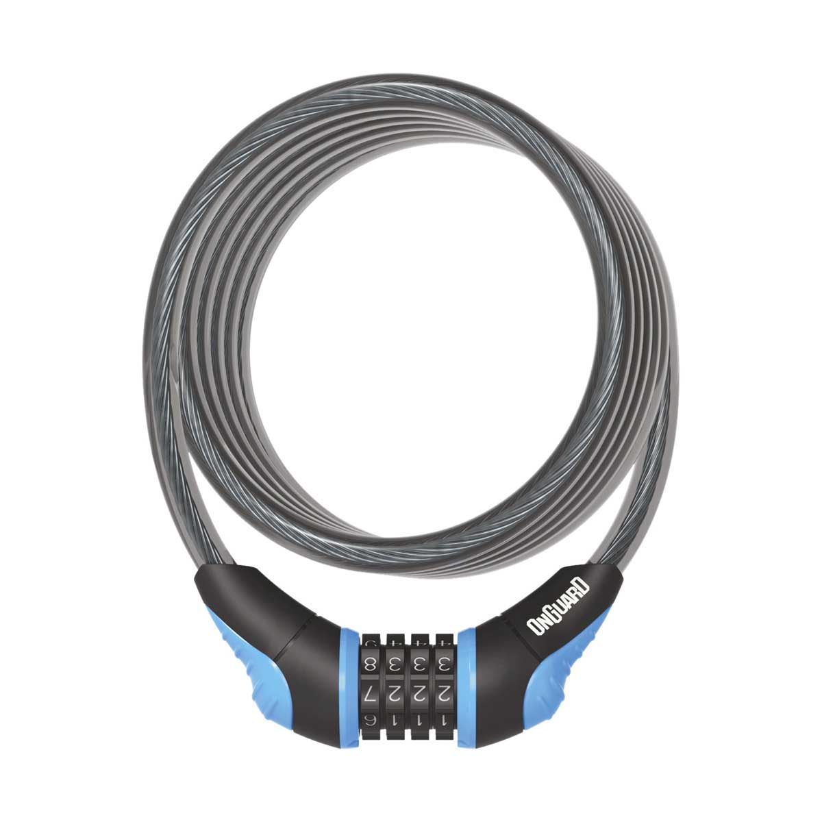 Onguard Lucchetto Onguard Neon Cavo Combo 180 X 12 MM Azzurro Fluo