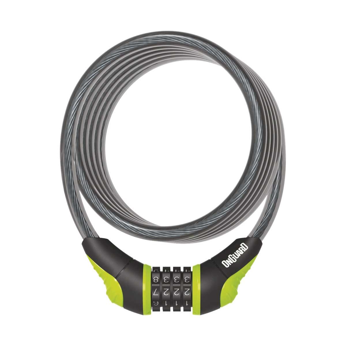 Onguard Lucchetto Onguard Neon Cavo Combo 180 X 12 MM Verde Fluo