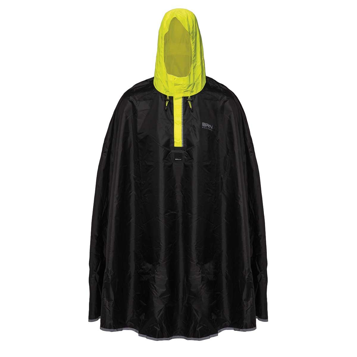 Poncho BRN Nero/Giallo Fluo