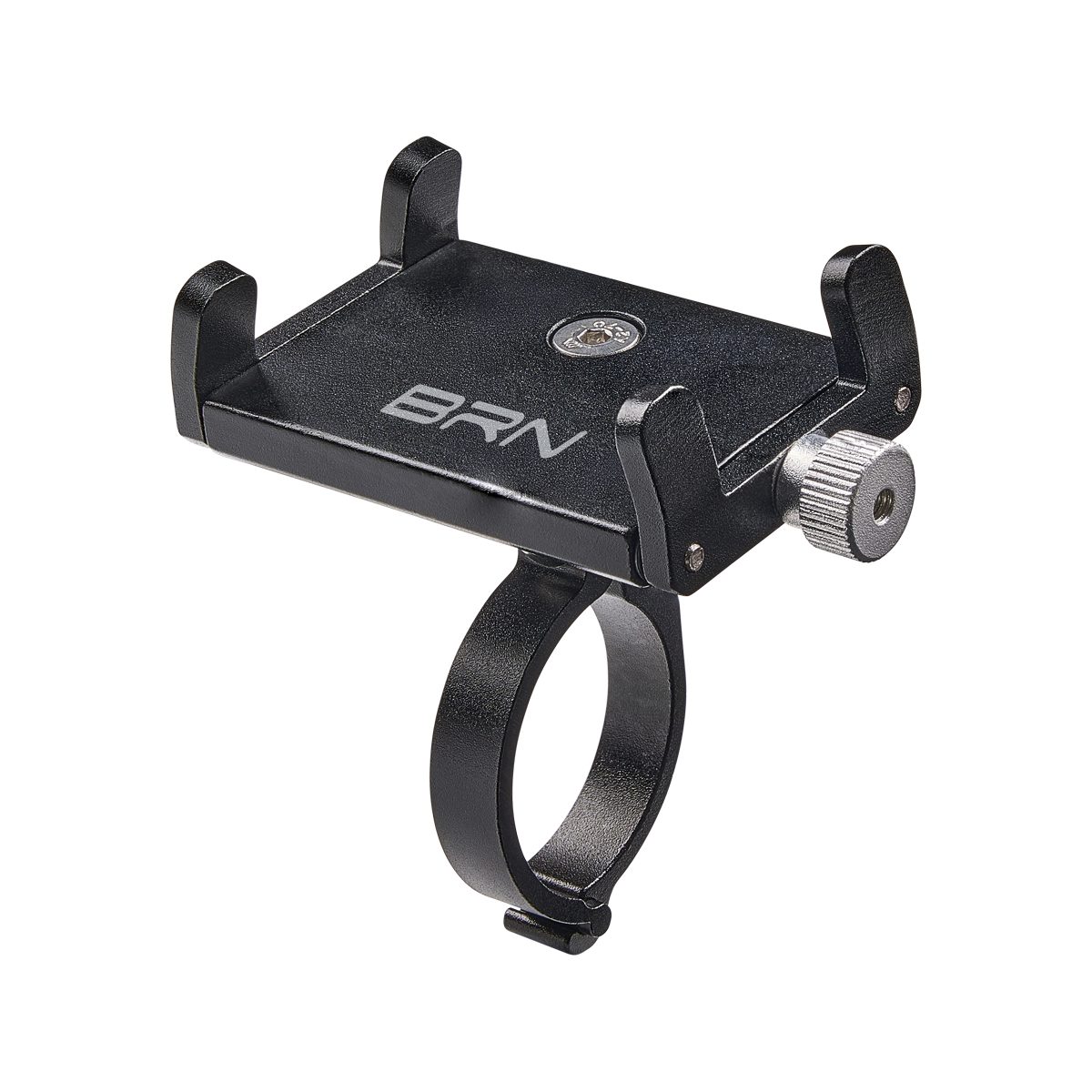 BRN Porta Smartphone BRN Regolabile L in Alluminio Nero
