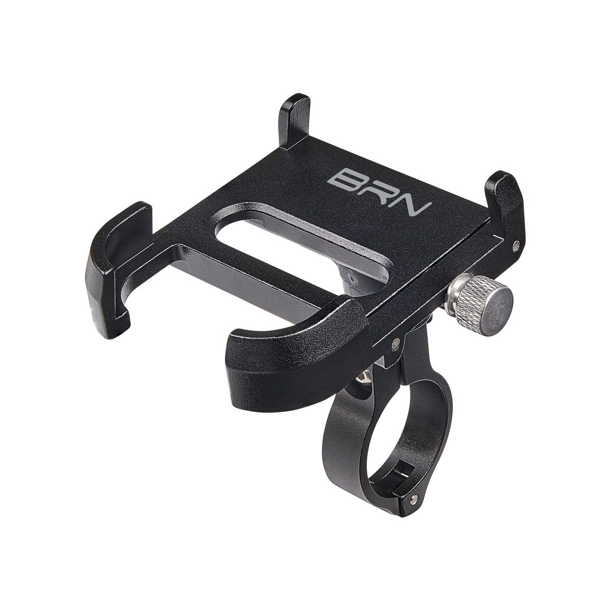 BRN Porta Smartphone BRN Regolabile XL in Alluminio Nero