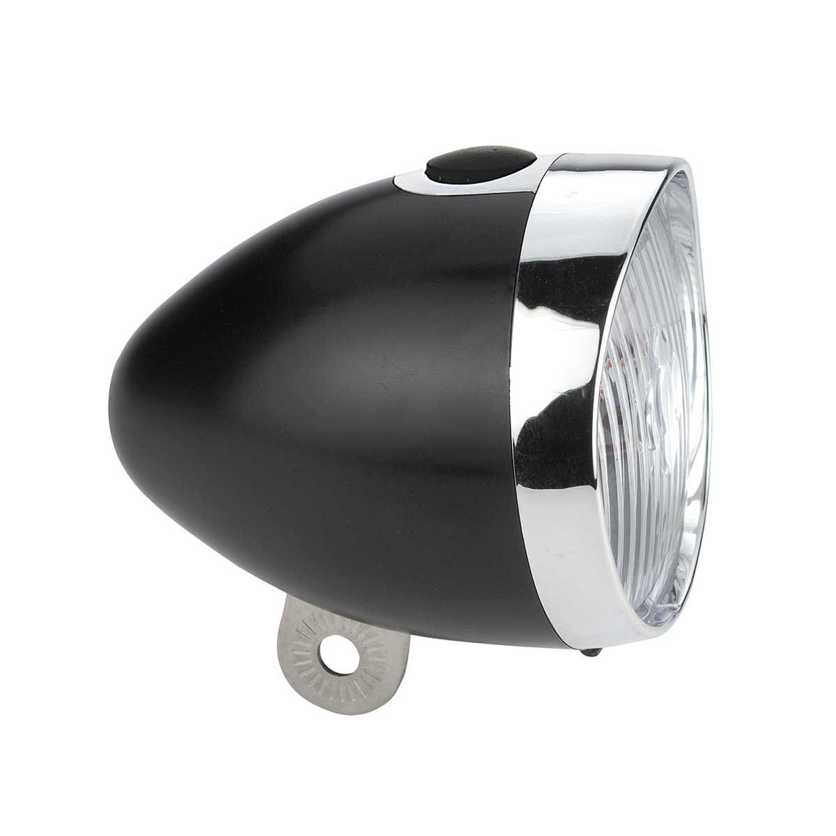 BRN Riflettore BRN a Batterie 3 LED Nero