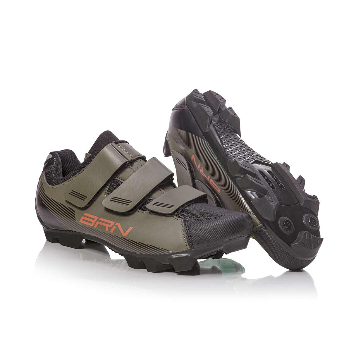 BRN Scarpe BRN 3 Strappi MTB Verdi