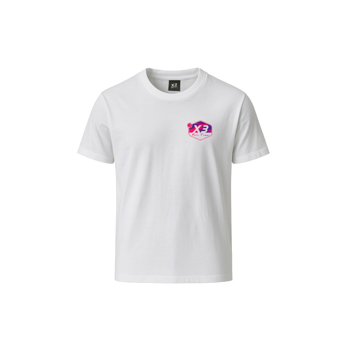 X3 Por Tres BOLTON Bianca T-shirt Cotone
