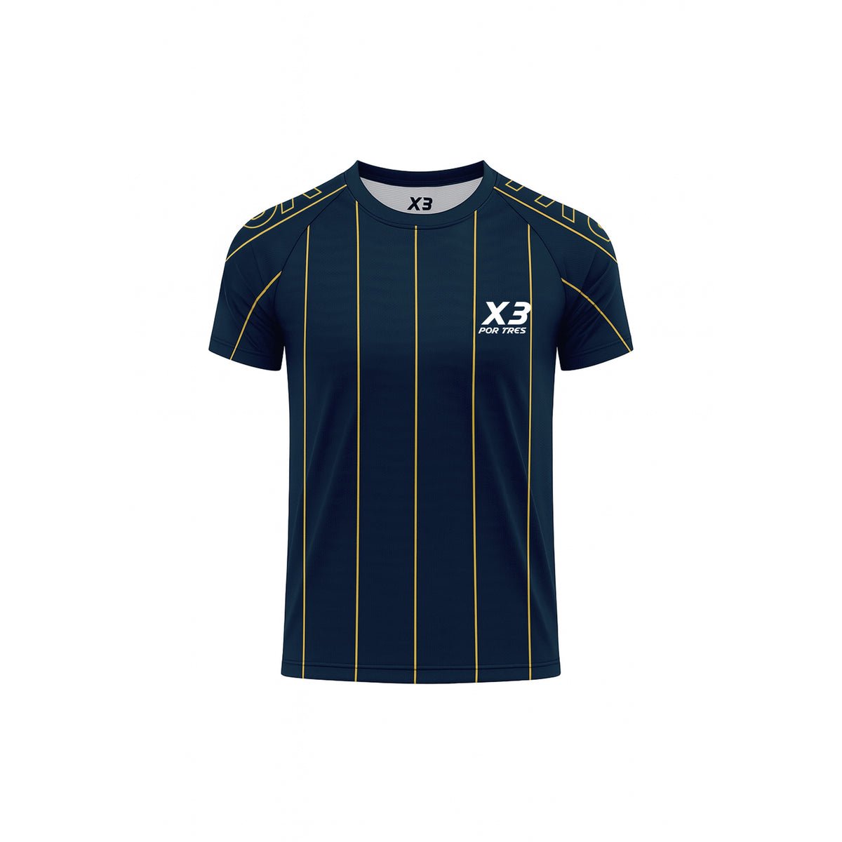 X3 Por Tres BOSTON Blu- t-shirt in tessuto tecnico