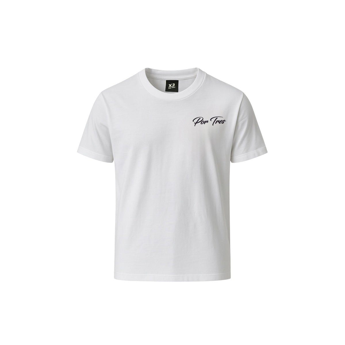 X3 Por Tres BRISTOL Bianca T-shirt Cotone