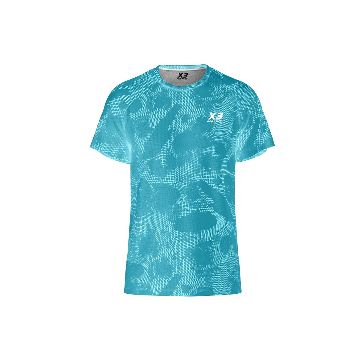 X3 Por Tres BRUXELLES T-shirt Uomo Azzurra