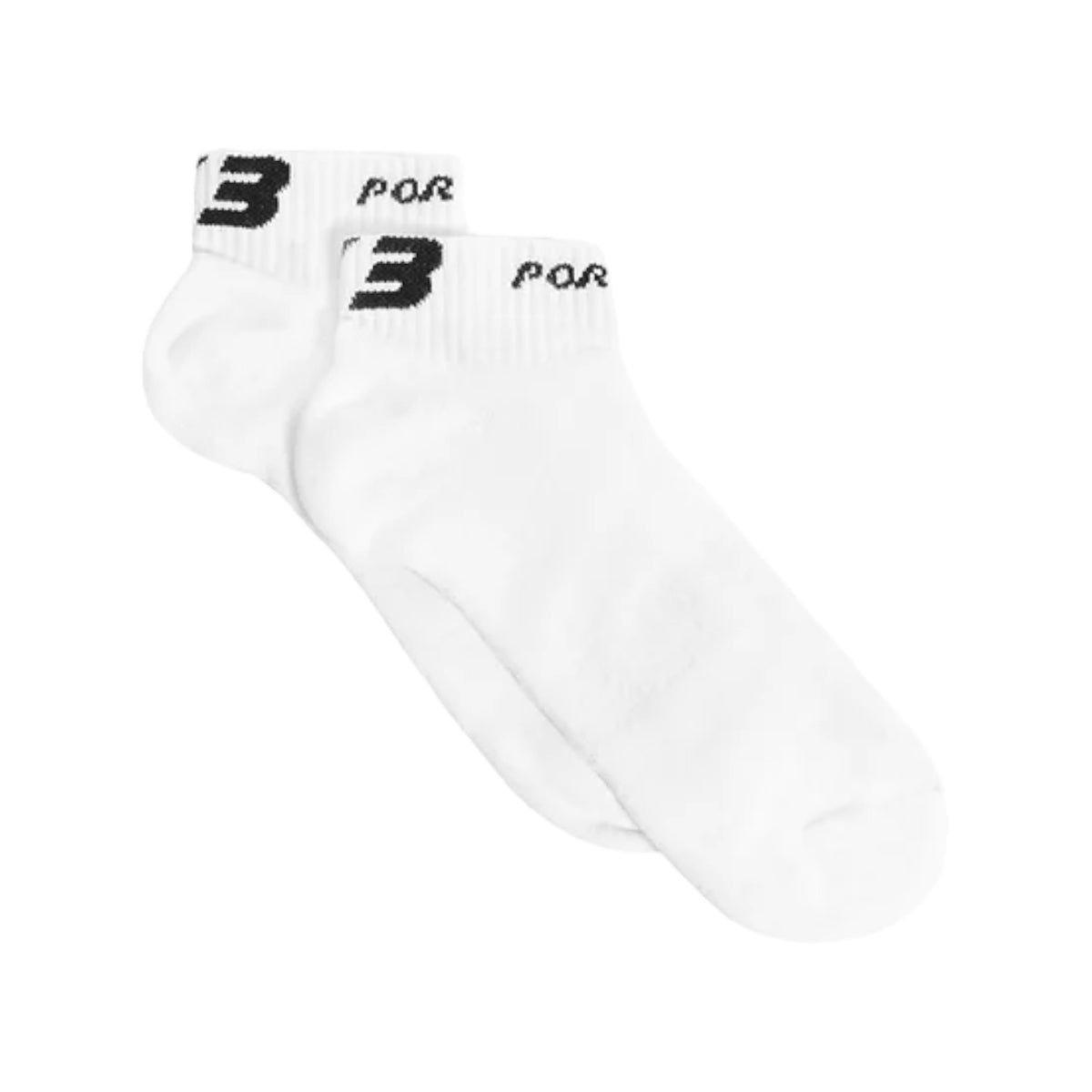X3 Por Tres Calze CONFORT Corte Bianche con Logo nero
