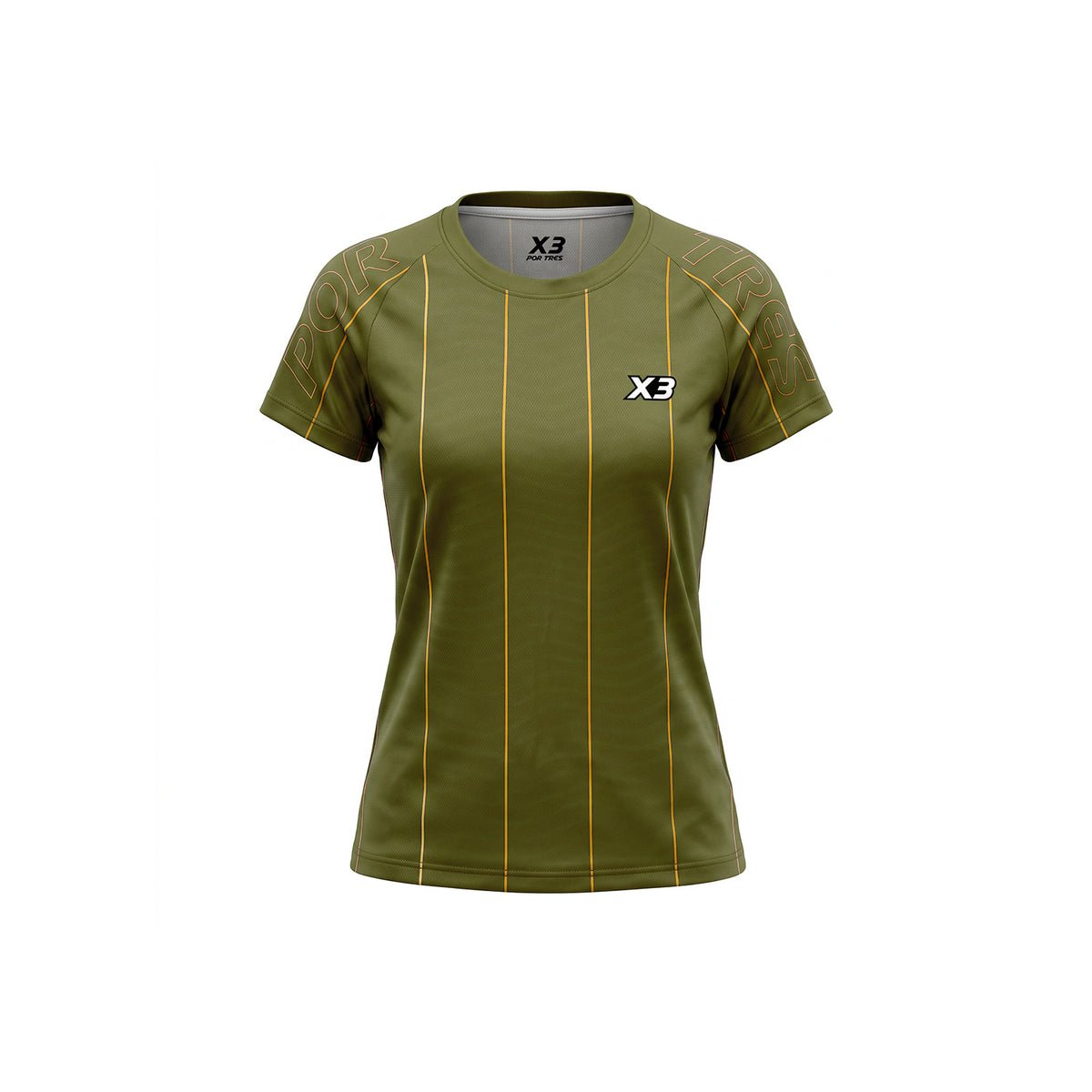 X3 Por Tres Charlotte Military T-shirt Donna