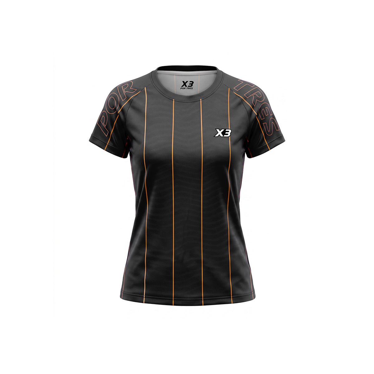 X3 Por Tres Charlotte Nero T-shirt Donna