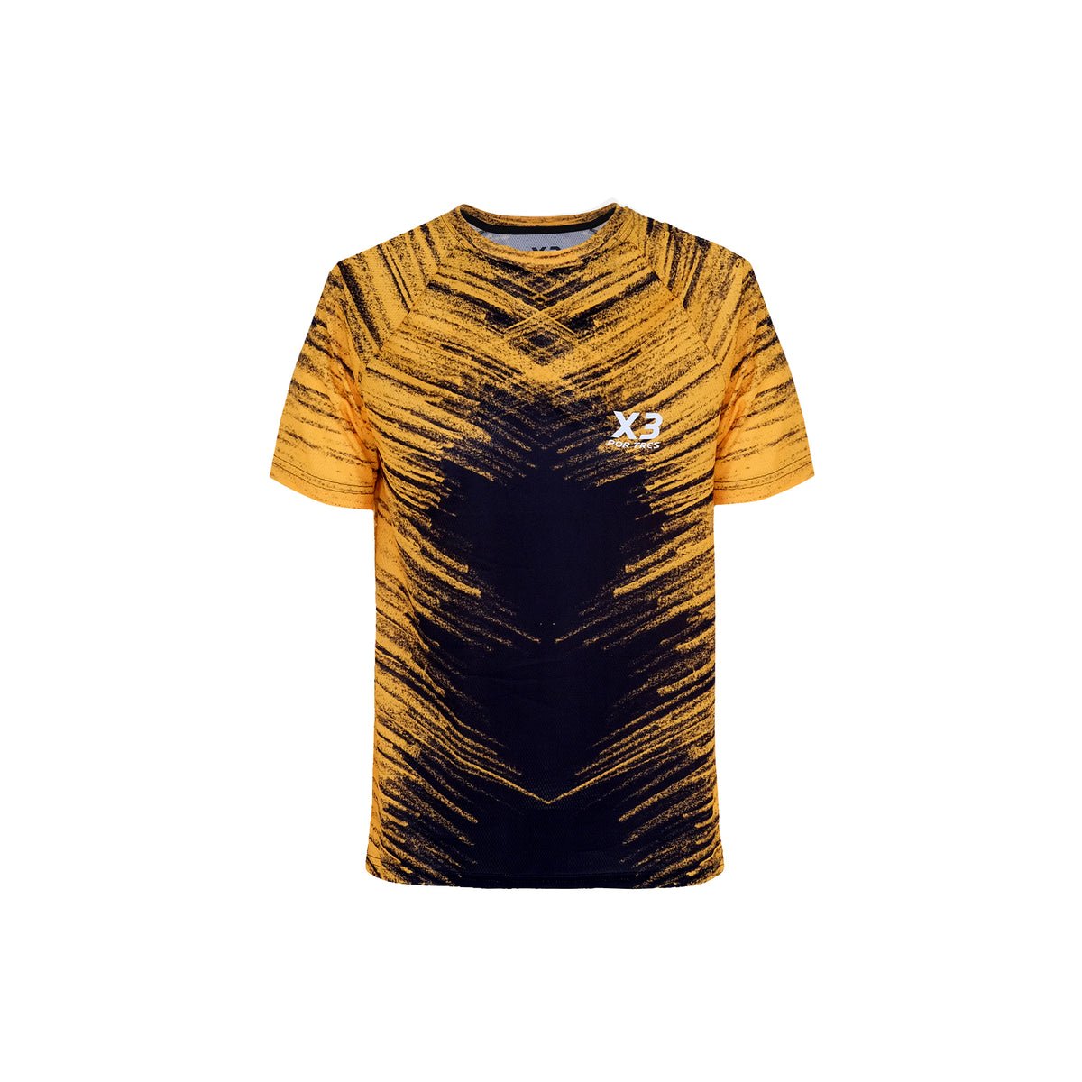 X3 Por Tres CHICAGO Giallo T-shirt in tessuto tecnico