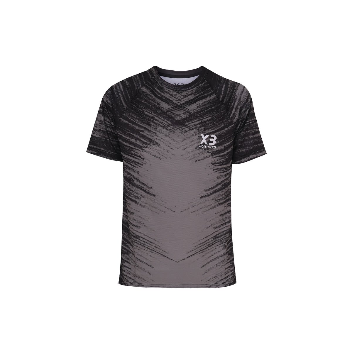 X3 Por Tres CHICAGO Grigio T-shirt in tessuto tecnico