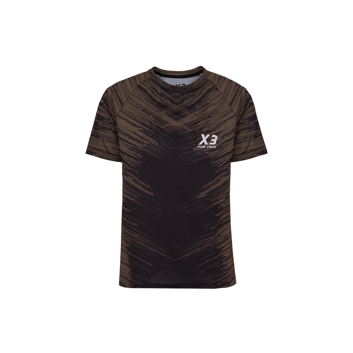 X3 Por Tres CHICAGO Verde T-shirt in tessuto tecnico