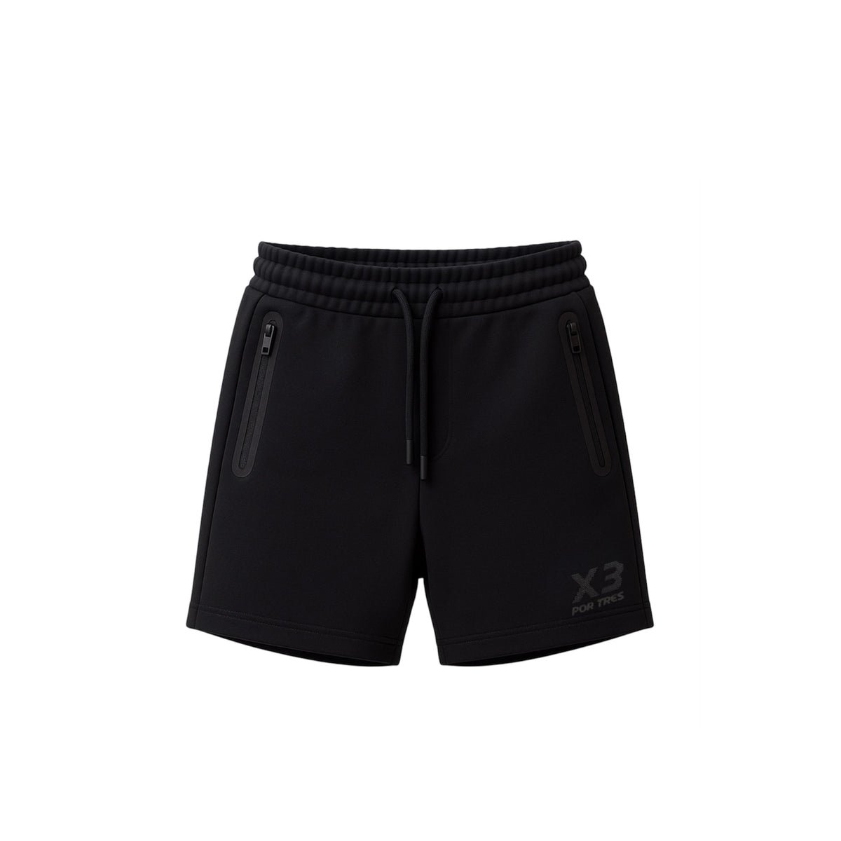 X3 Por Tres CUBA Nero Pantaloncino Donna con Logo Nero