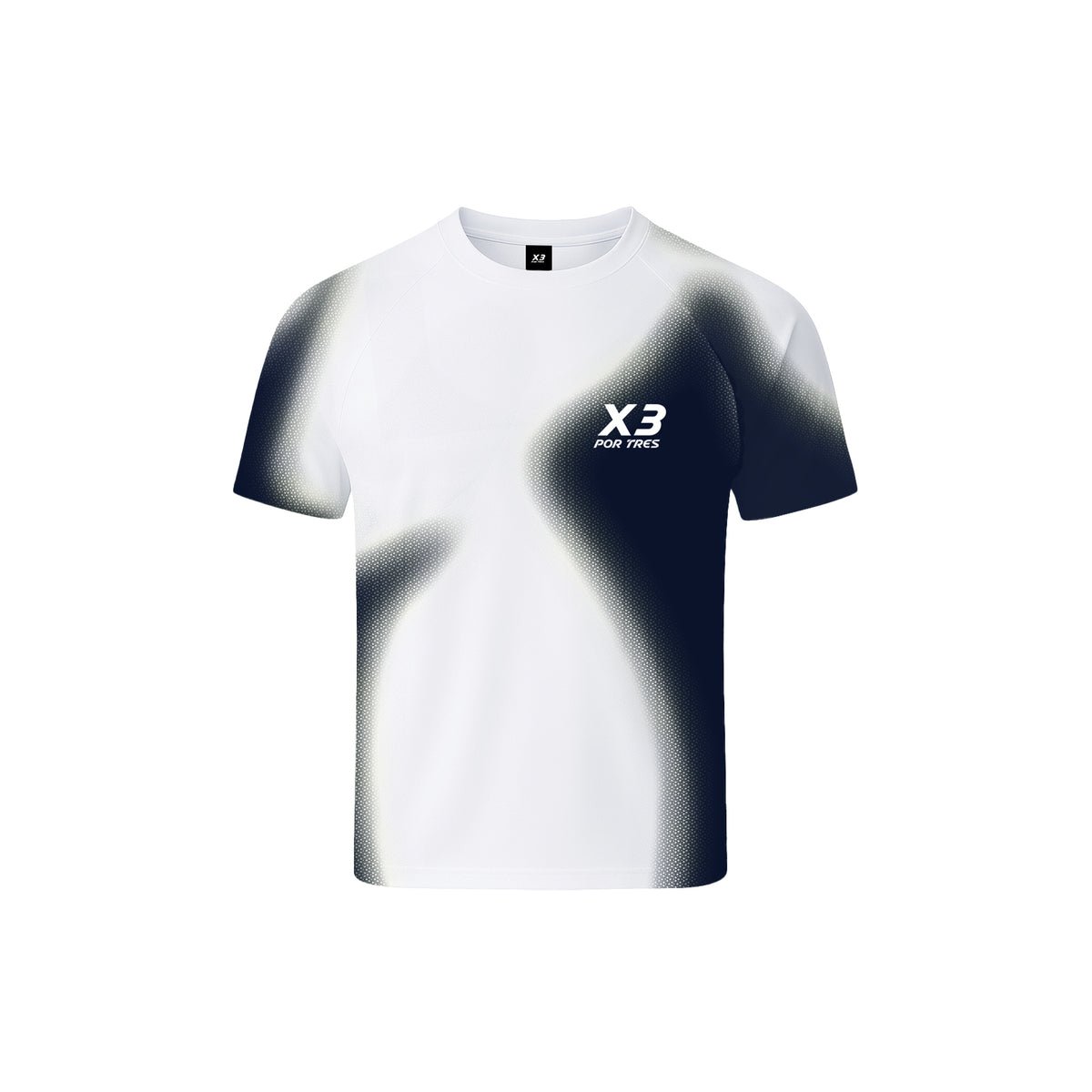 X3 Por Tres DALLAS Blu - T-shirt in Tessuto Tecnico