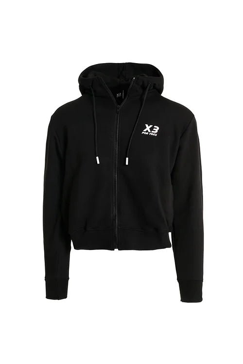 X3 Por Tres EGITTO Nera e Bianca Felpa Egitto full zip