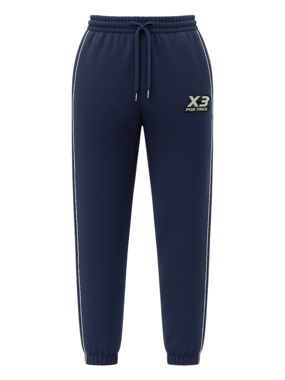 X3 Por Tres FLORIDA Blu- Pantalone in cotone caldo