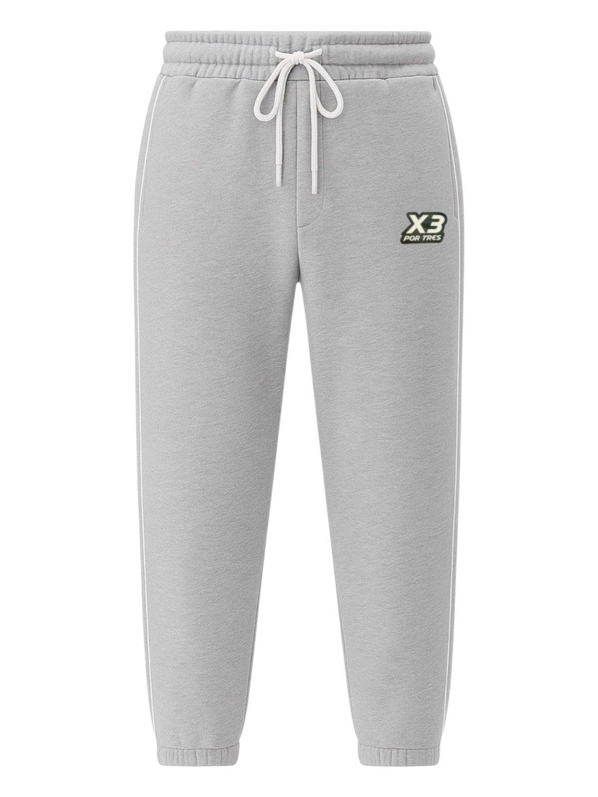 X3 Por Tres FLORIDA Grigio- Pantalone in cotone caldo
