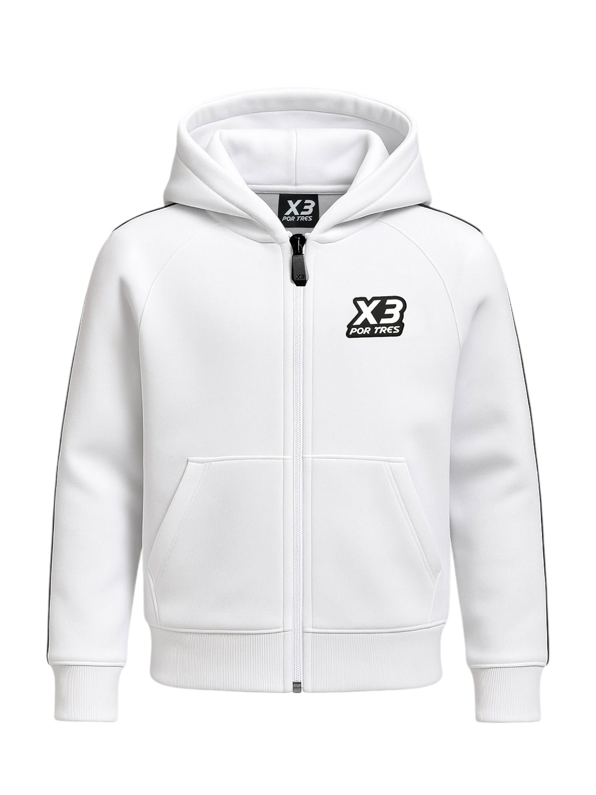 X3 Por Tres HOUSTON Bianca Felpa full zip con cappuccio