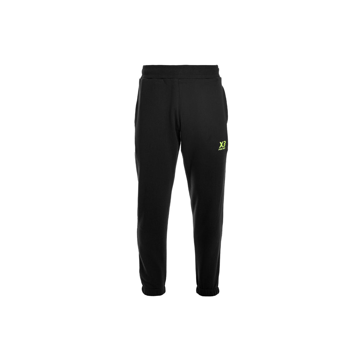 X3 Por Tres INGHILTERRA Pantalone Nero e Verde Fluo