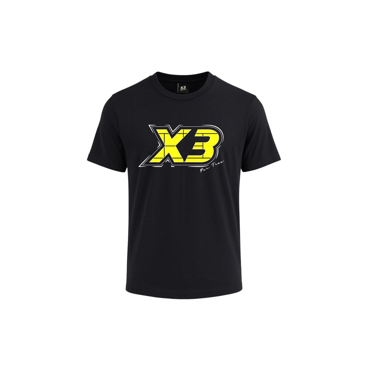 X3 Por Tres IPSWICH Nera T-shirt Cotone