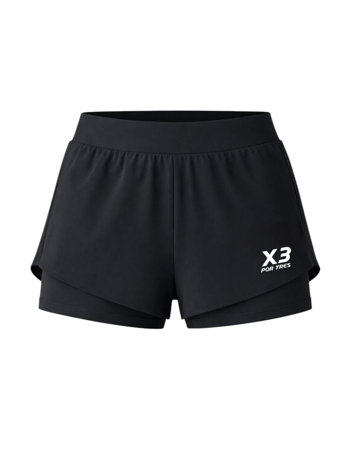 X3 Por Tres JAEN Nero Pantaloncino Donna